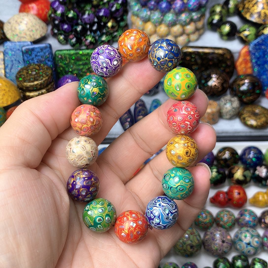 保真非遗大漆工艺螺钿1.5多宝特价