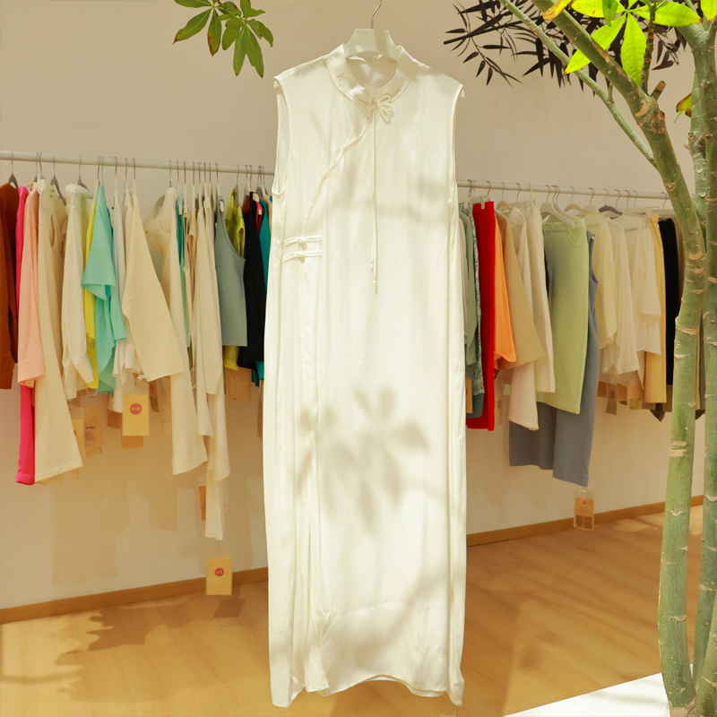 【抖音专属】新中式吊带裙(25818025-缟羽)