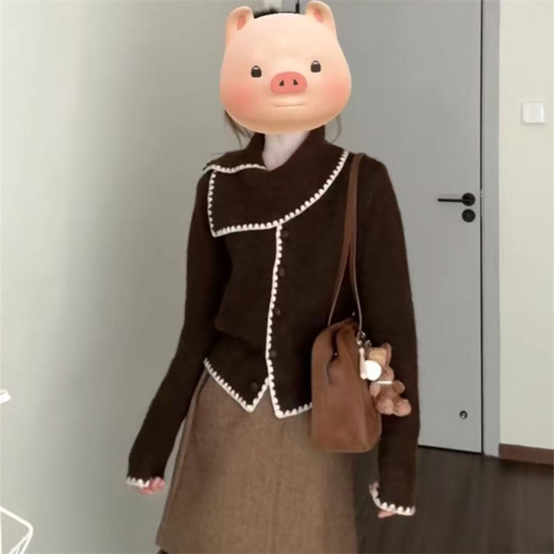 【261~330】美式复古针织衫女秋冬新款宽松显瘦百搭毛衣（直播链接）