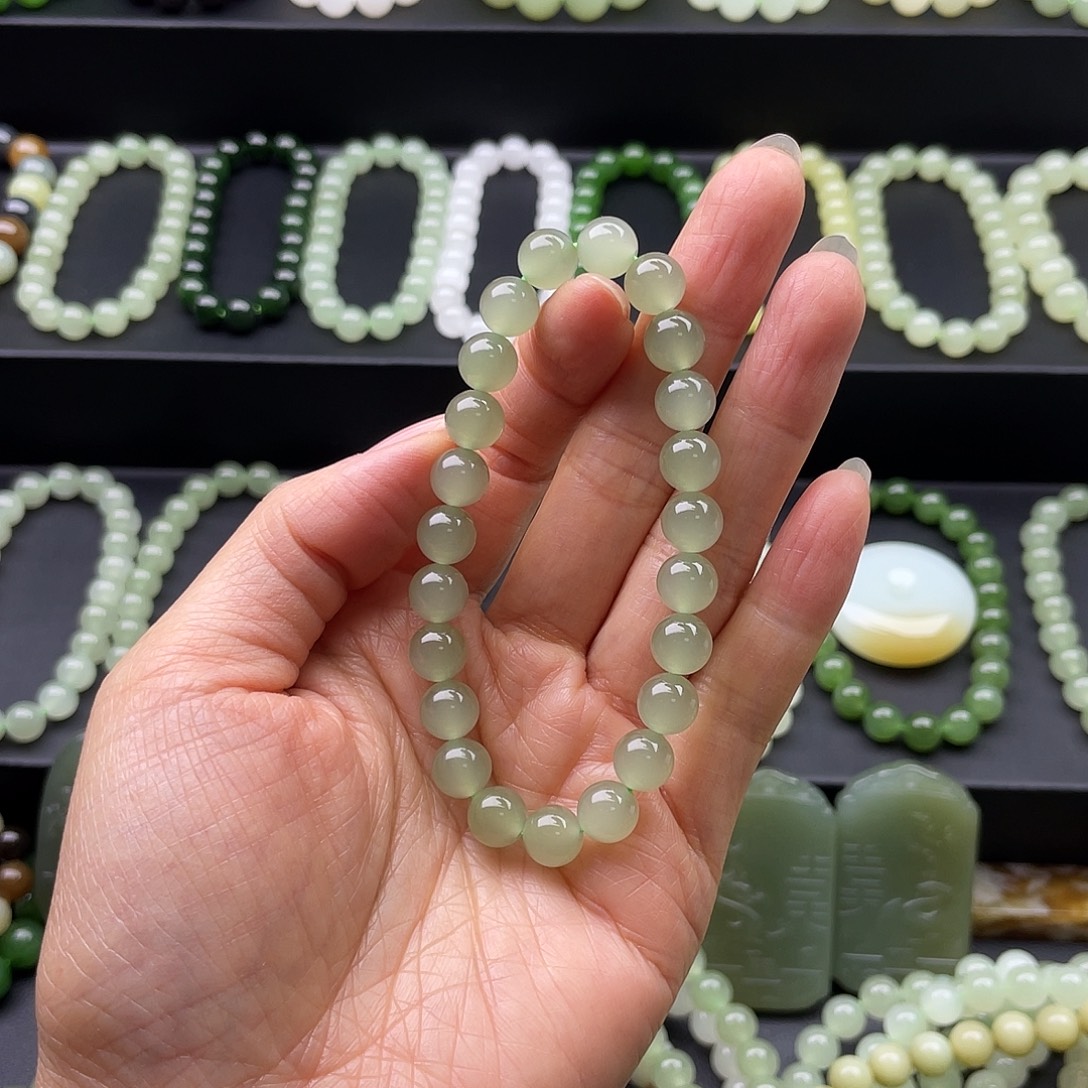 和田玉未镶嵌手链