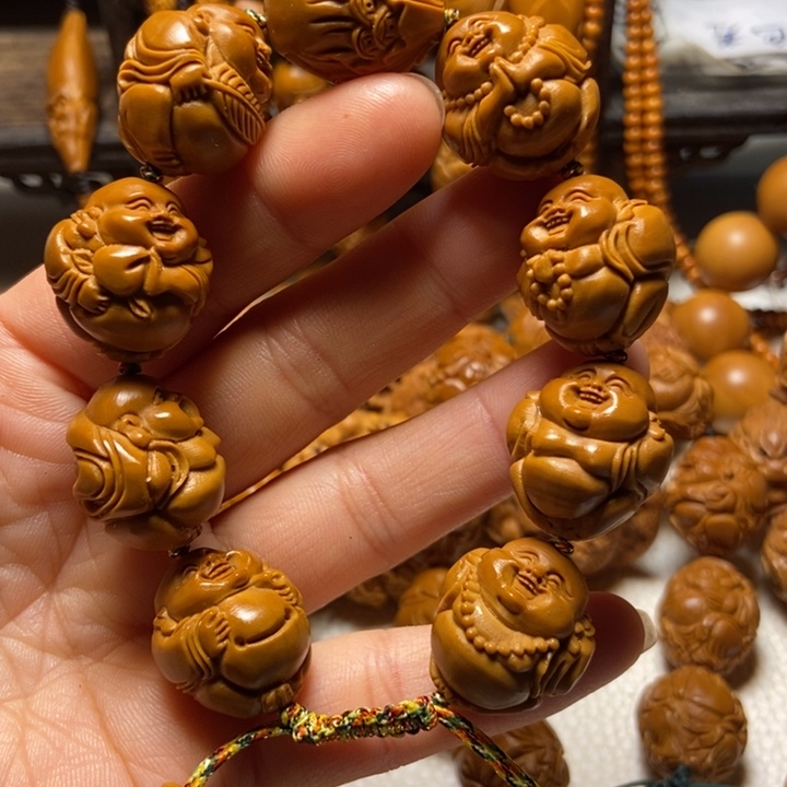 【闪购商品】橄榄核手串/手链一心弥勒