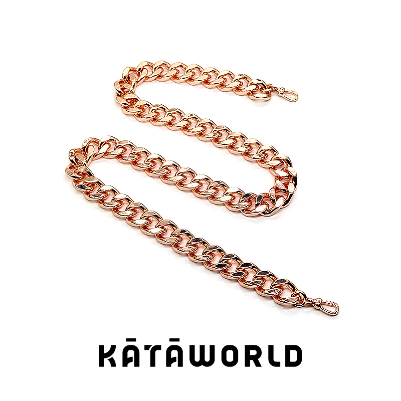 KATAWORLD 铜合金项链 【主理人】玫瑰金古巴链-1.0