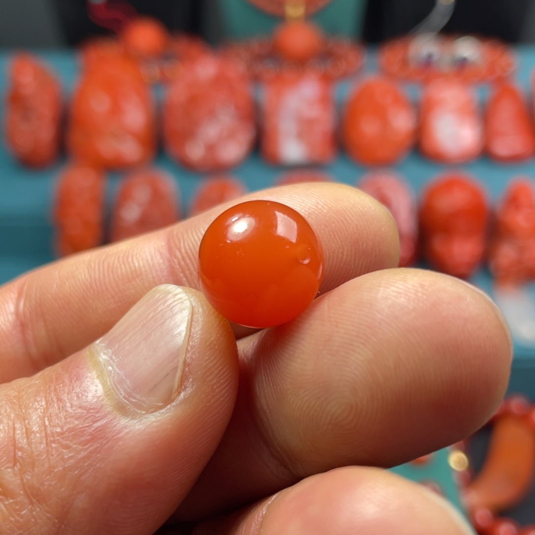 㷣***南红玛瑙未镶嵌原矿保山南红配饰13+