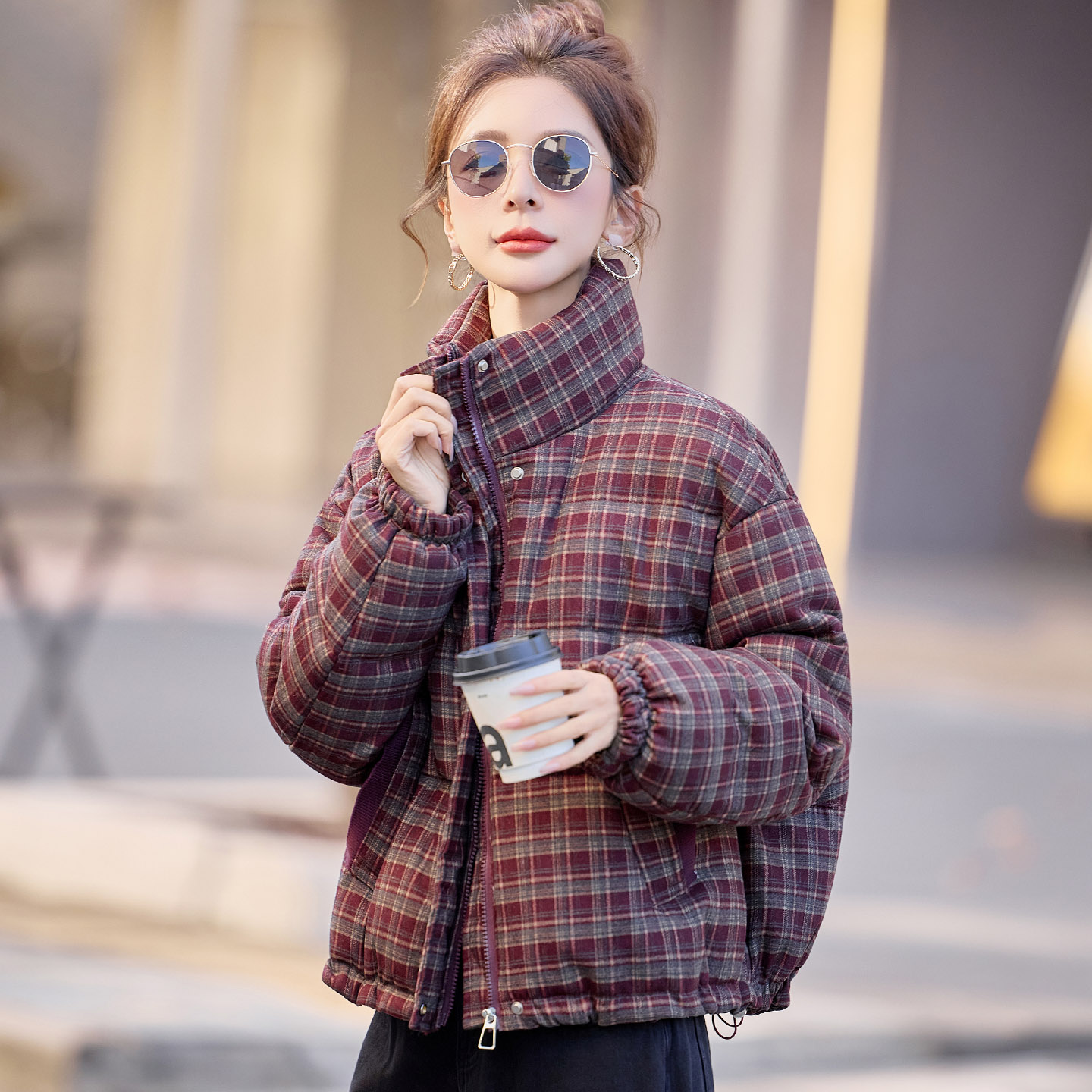 小个子短款棉服女2025冬季新款洋气减龄宽松加厚保暖棉衣棉袄外套