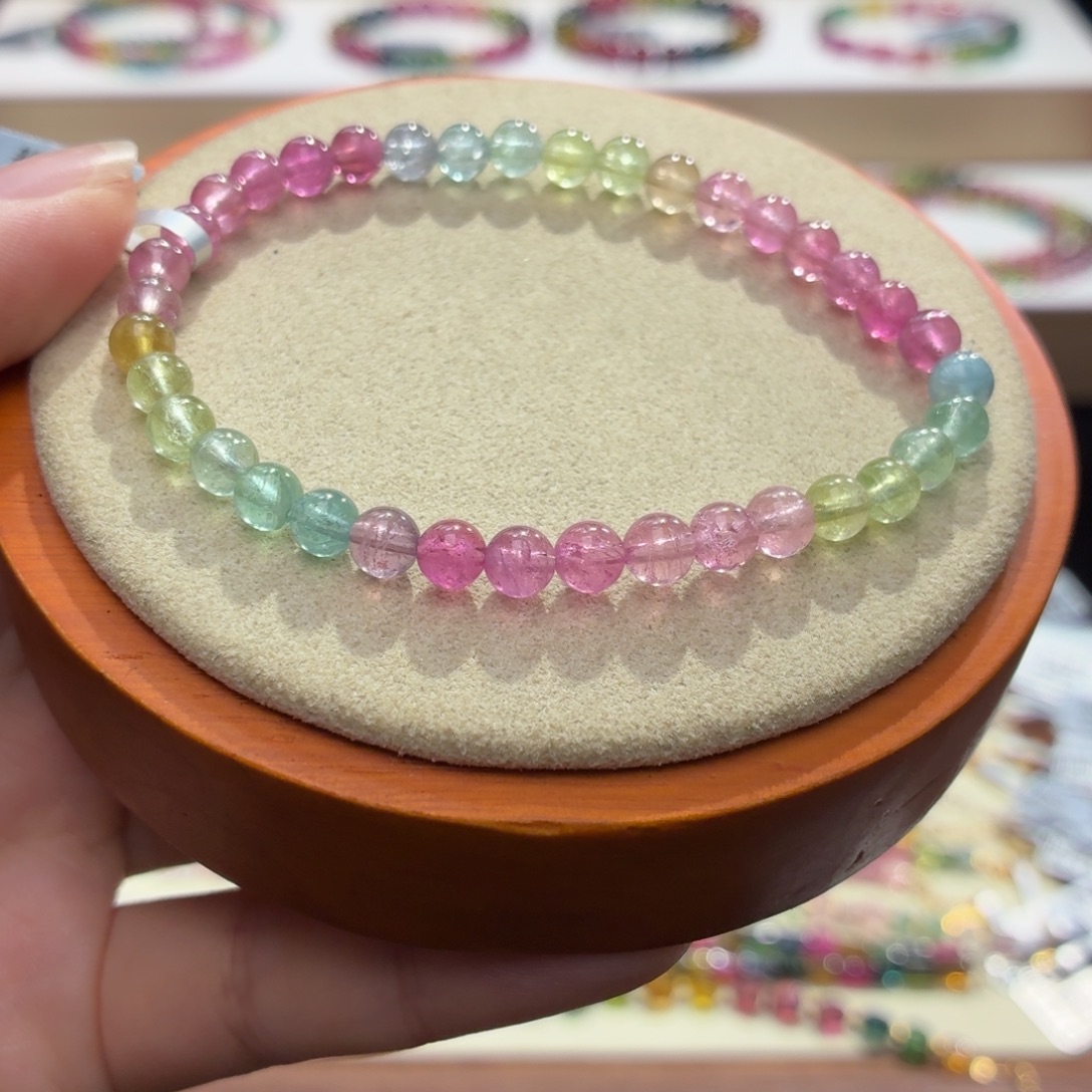 碧玺未镶嵌手串两天看货期