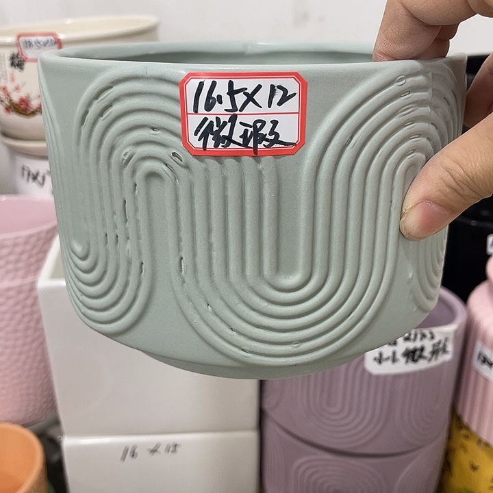 红陶陶瓷花盆凑12米包邮