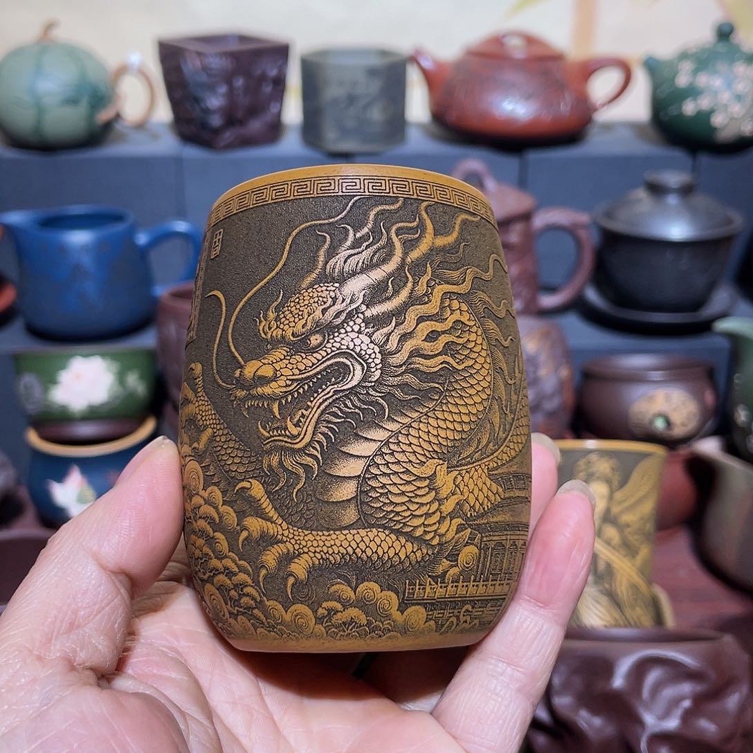 原矿紫砂手工主人杯