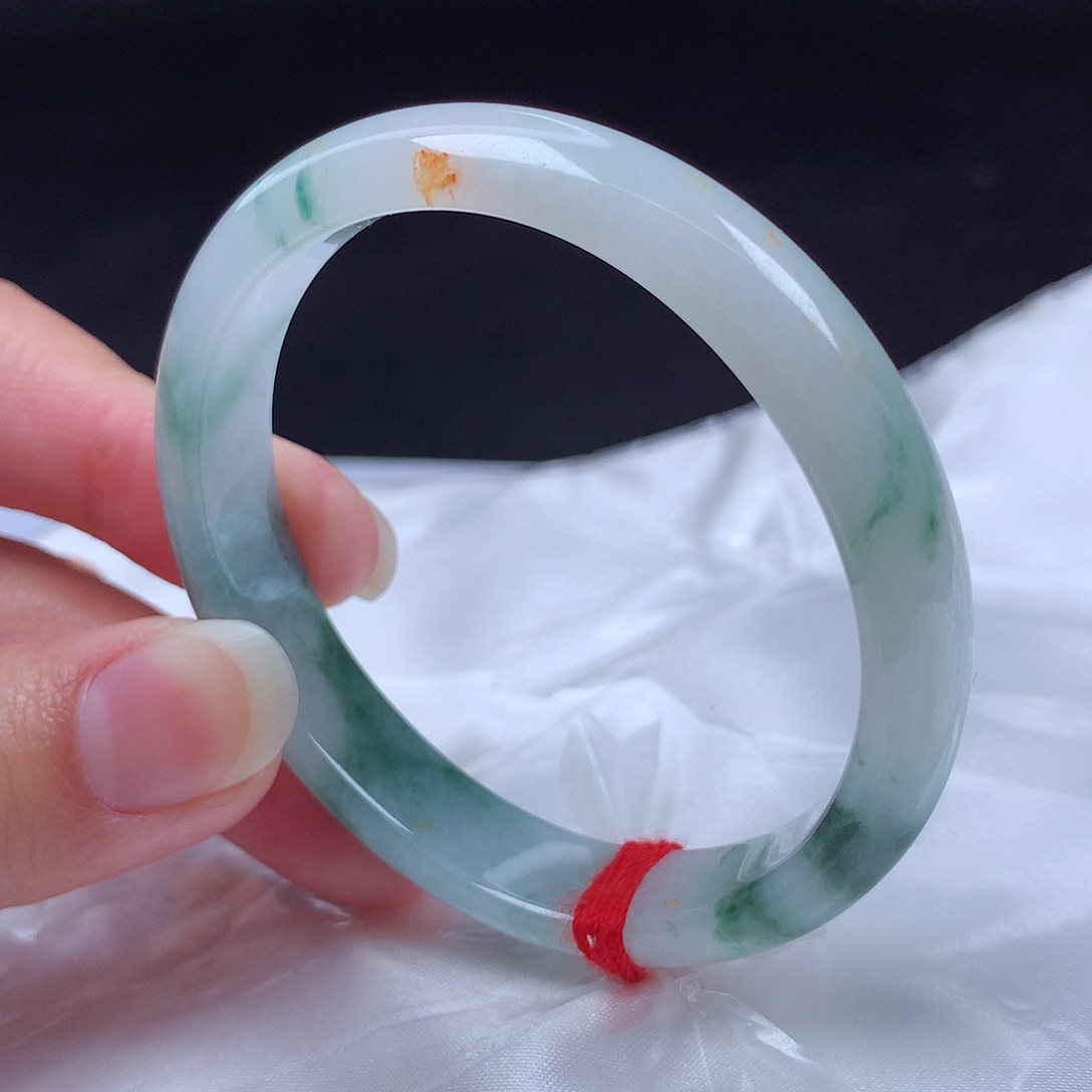 翡翠未镶嵌手镯54贵妃t19701