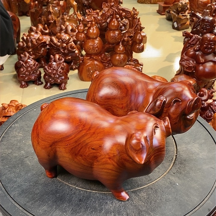 大果紫檀（缅甸花梨）缅甸花梨木猪20