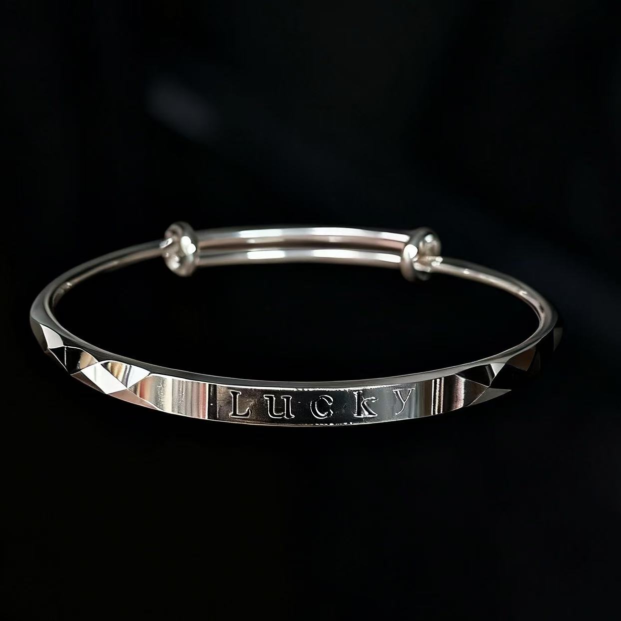 菱光幸福单圈精品手镯无礼盒—-4161