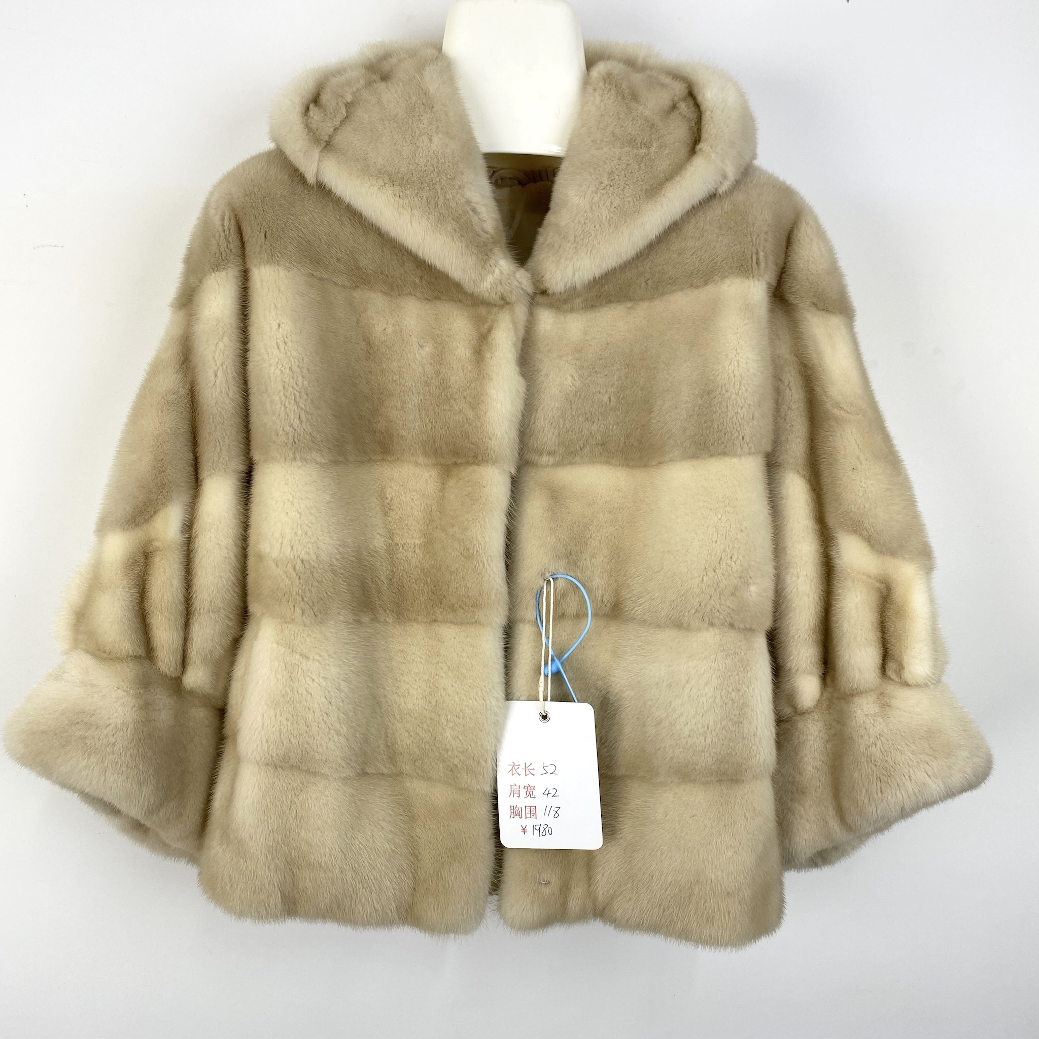 130斤以内 进口短二水貂毛短款外套时尚大码女款设计减龄时尚冬