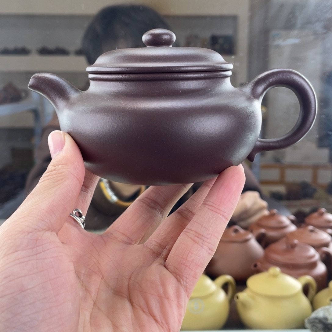 茶壶紫砂260cc老紫泥此处