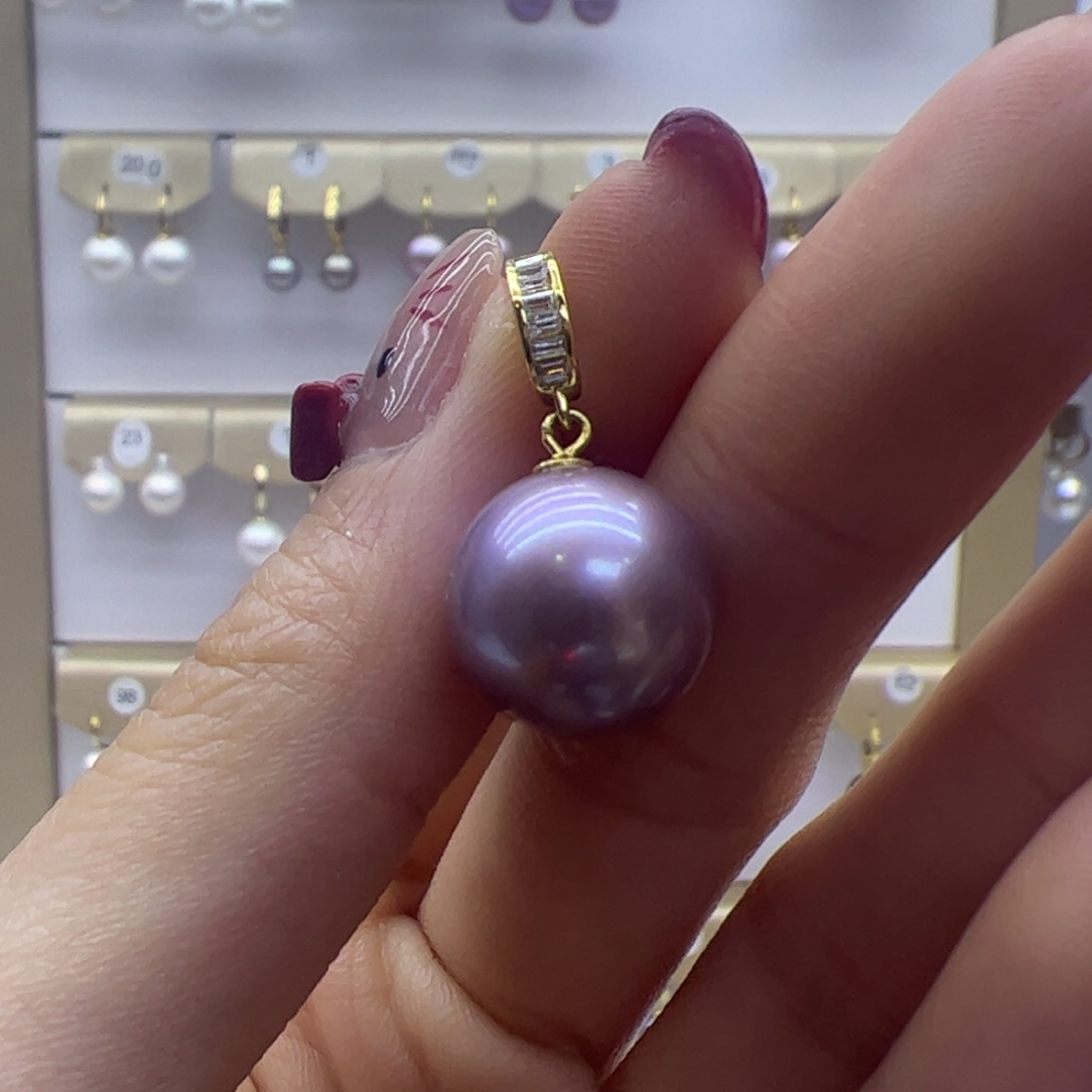 淡水珍珠颈饰银S925镶嵌