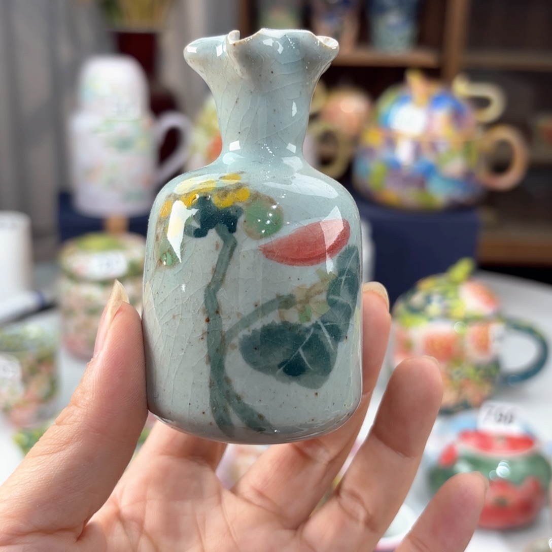 景德镇手绘高温釉下彩陶瓷茶具