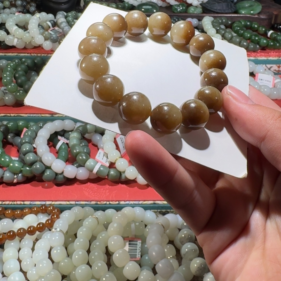 和田玉未镶嵌手链