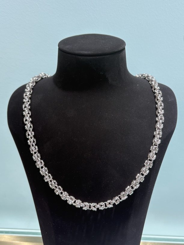 铂金pt950双龙龙骨项链