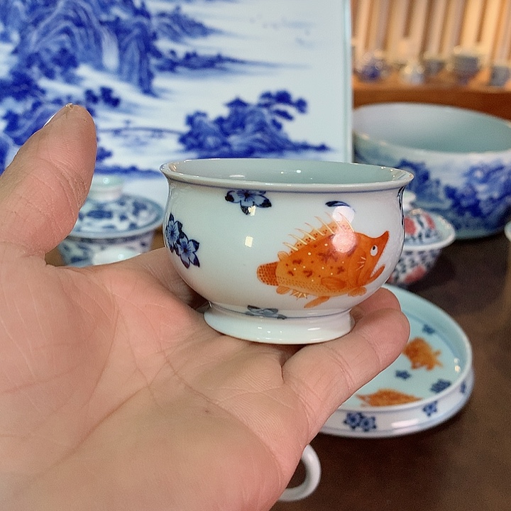 錡镇堂手工手绘杯