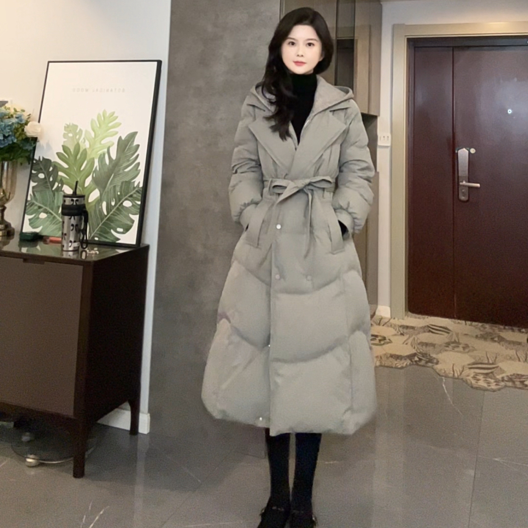 禾与熙／／25秋冬系列「旋木」 长款羽绒服-帽子可脱卸