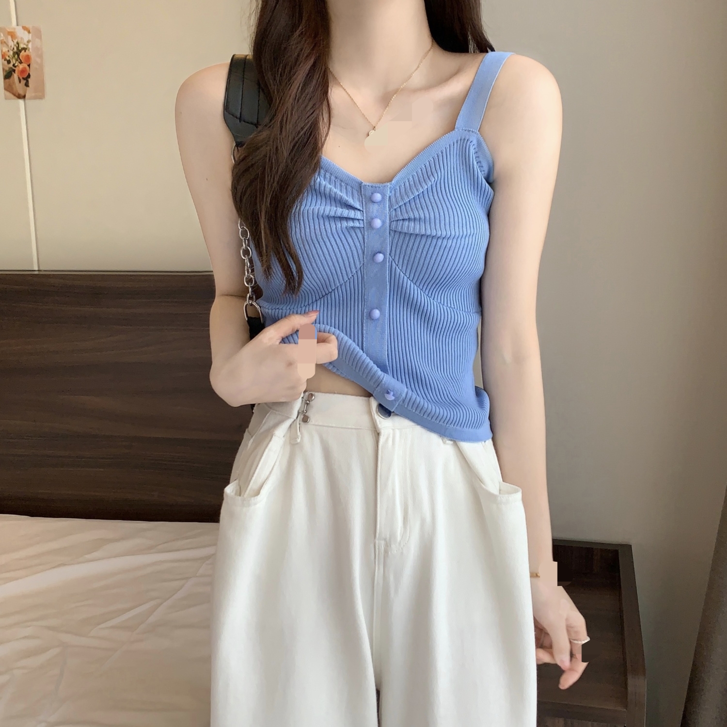 （糖糖1099-1999）（非主图款，下单需备注编码）时尚背心外穿女士吊带
