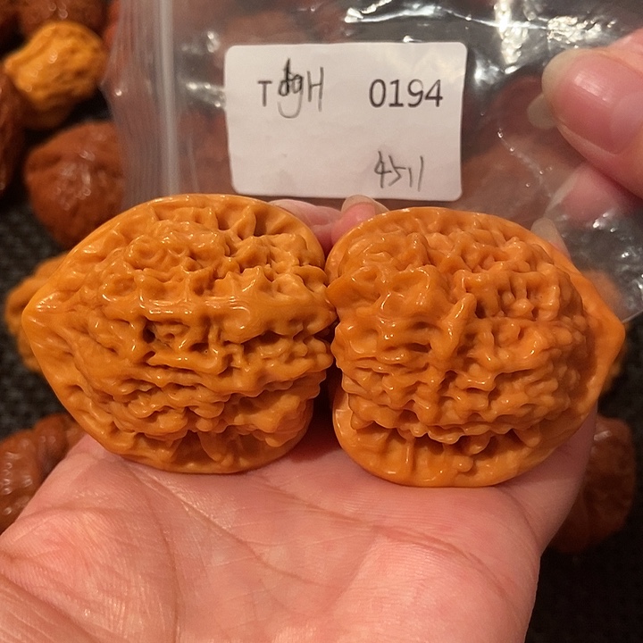 文玩核桃吊坠官帽45