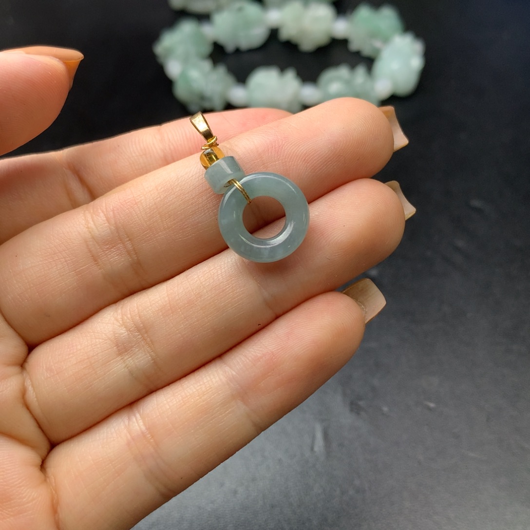 翡翠未镶嵌颈饰翡翠首饰未镶嵌吊坠