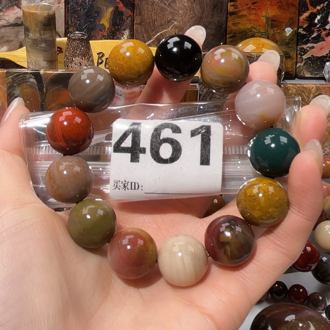 硅化玉未镶嵌天然北票硅化玉手串16.8