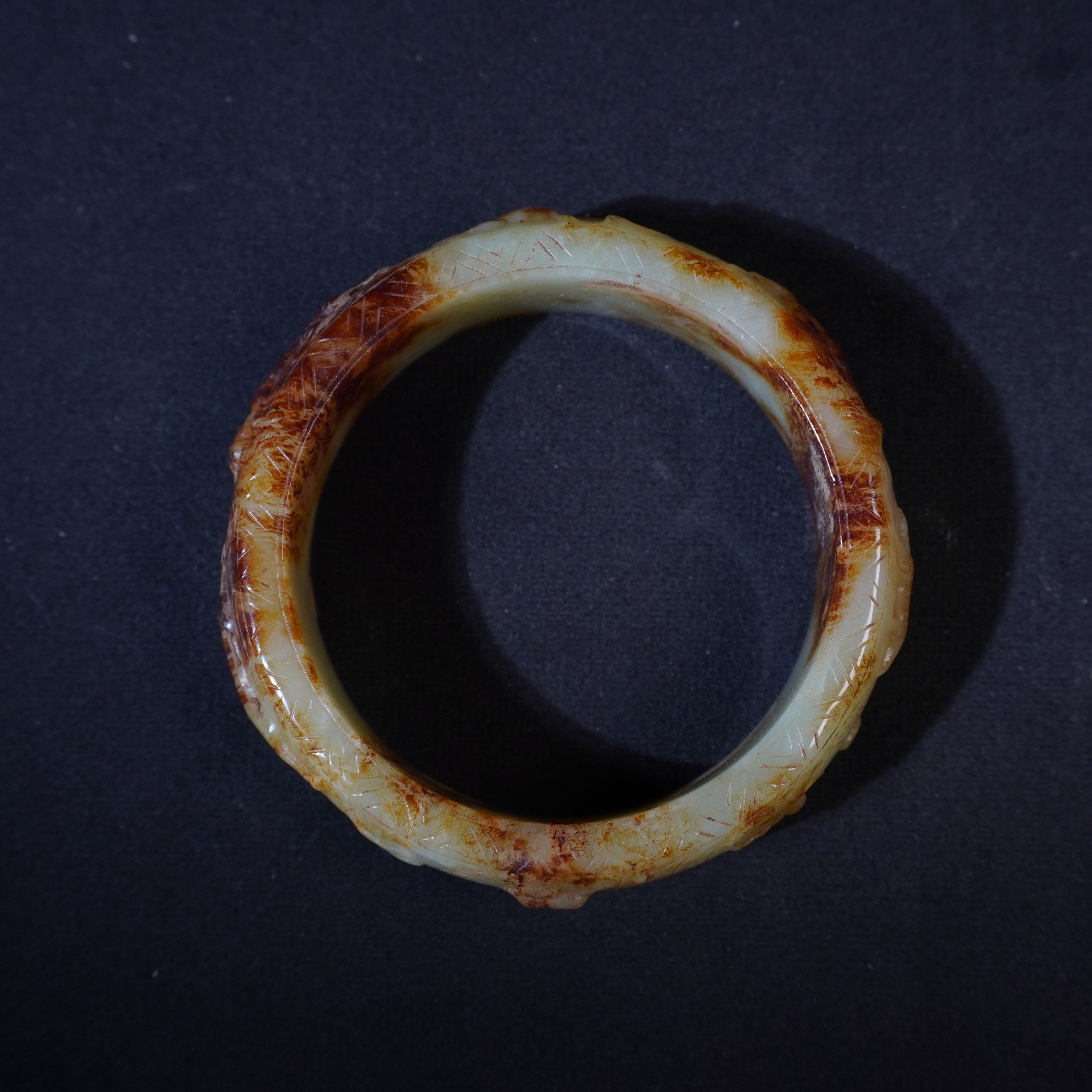 AAA155  明  和田玉手镯