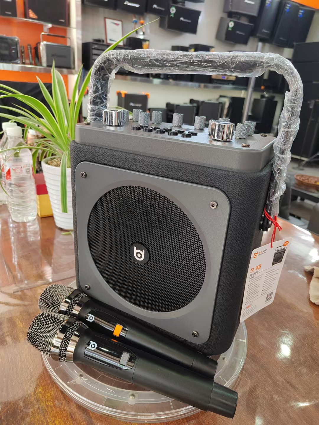 贝德音响BD一0691声卡一体机OTG直播内录便携广场舞K歌音响