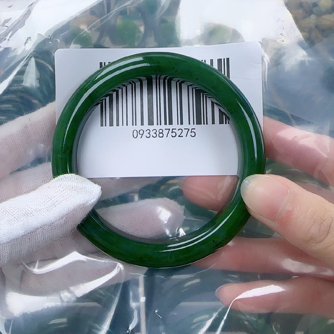 和田玉（碧玉）手镯未镶嵌60