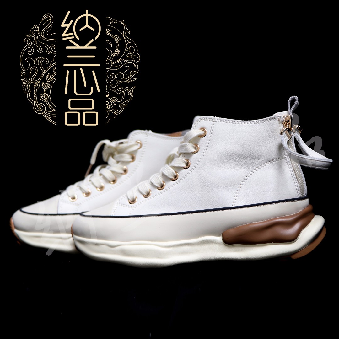 【归途】黑白两色松糕牛皮休闲鞋