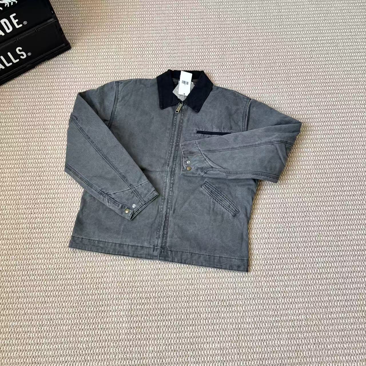 J97 主线纯色水洗做旧美式复古底特律夹克工装外套夹克