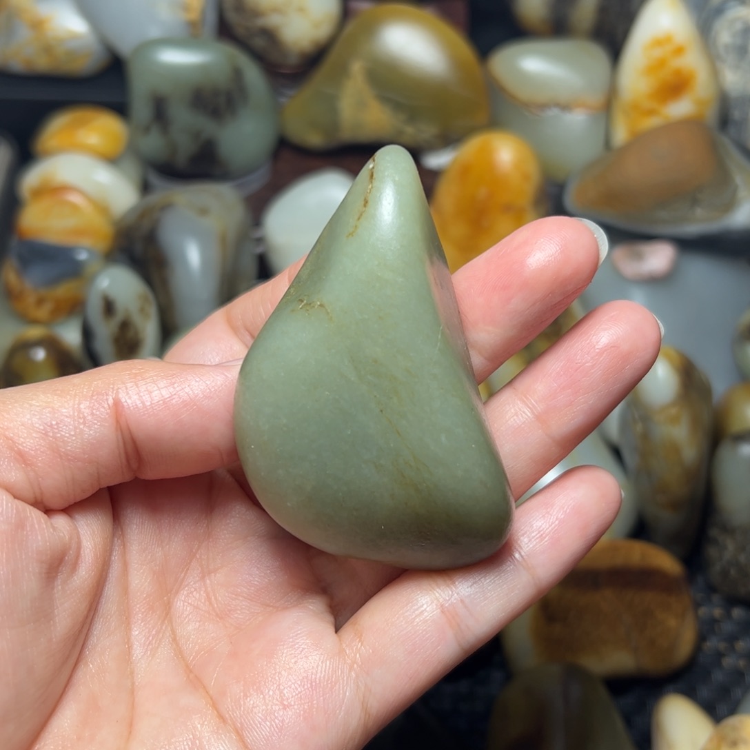 和田玉未镶嵌挂件A8