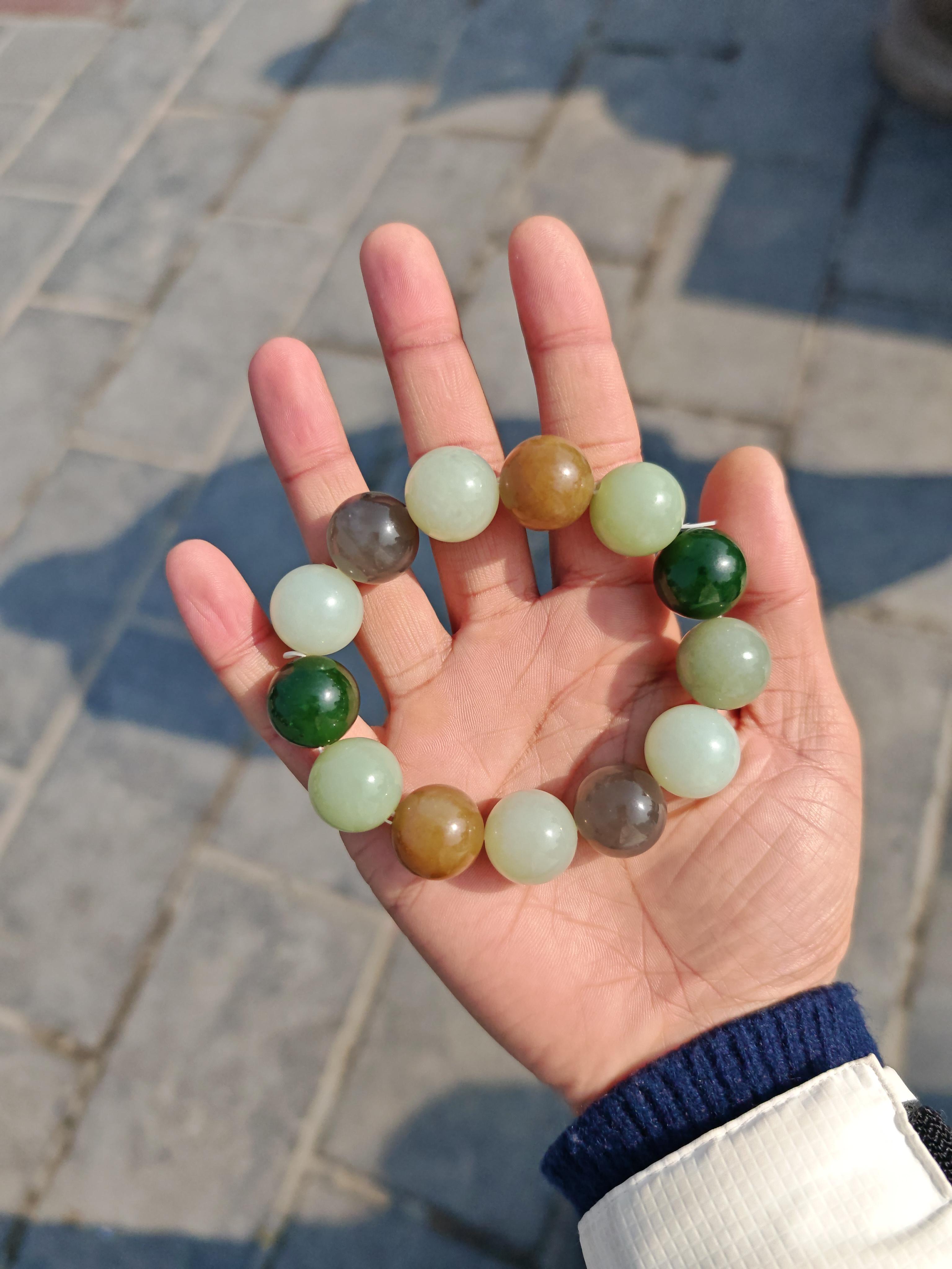 和田玉手串高端奢华款