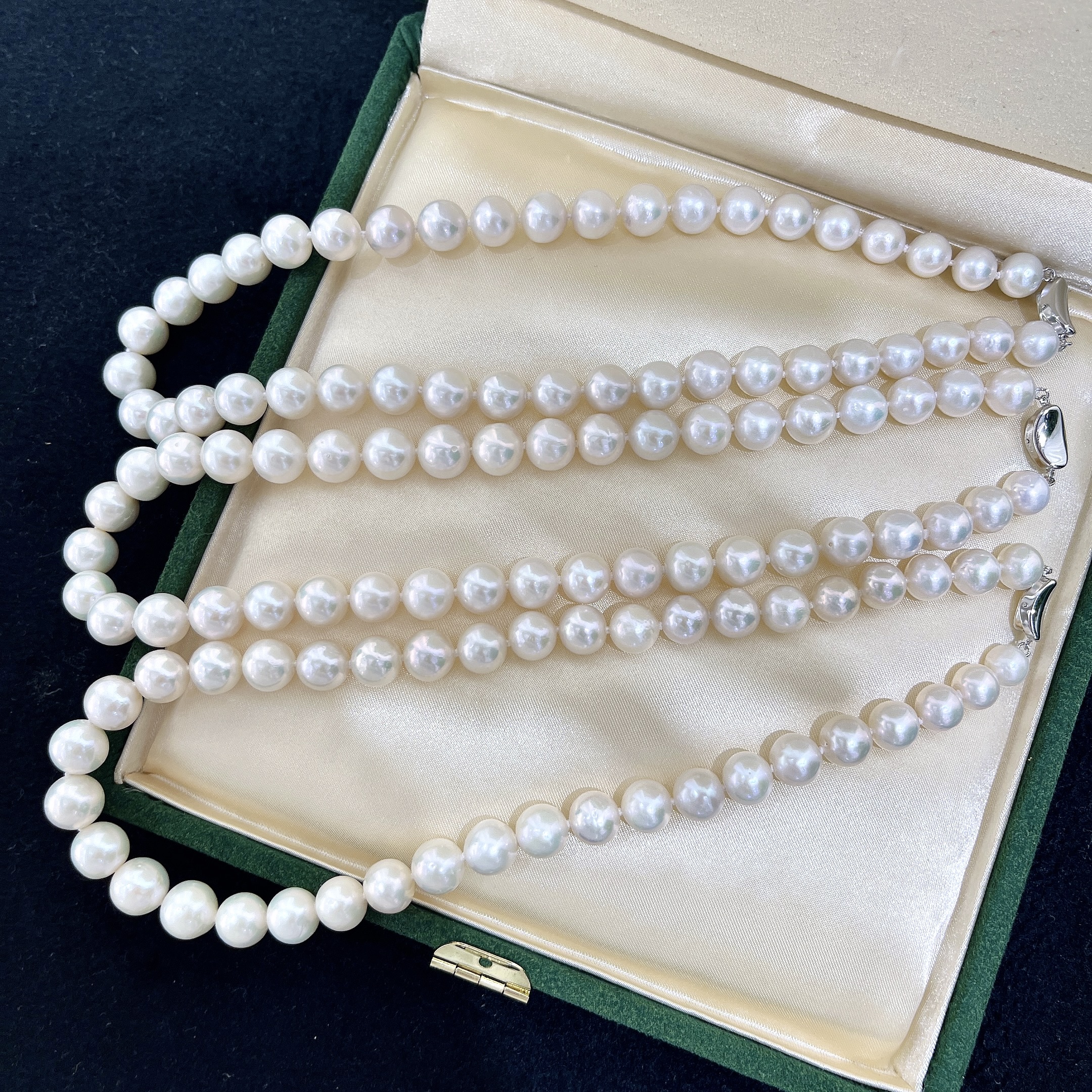 【珍珠甄选】淡水白珠满珠项链 9-11MM 多样性发一 R723