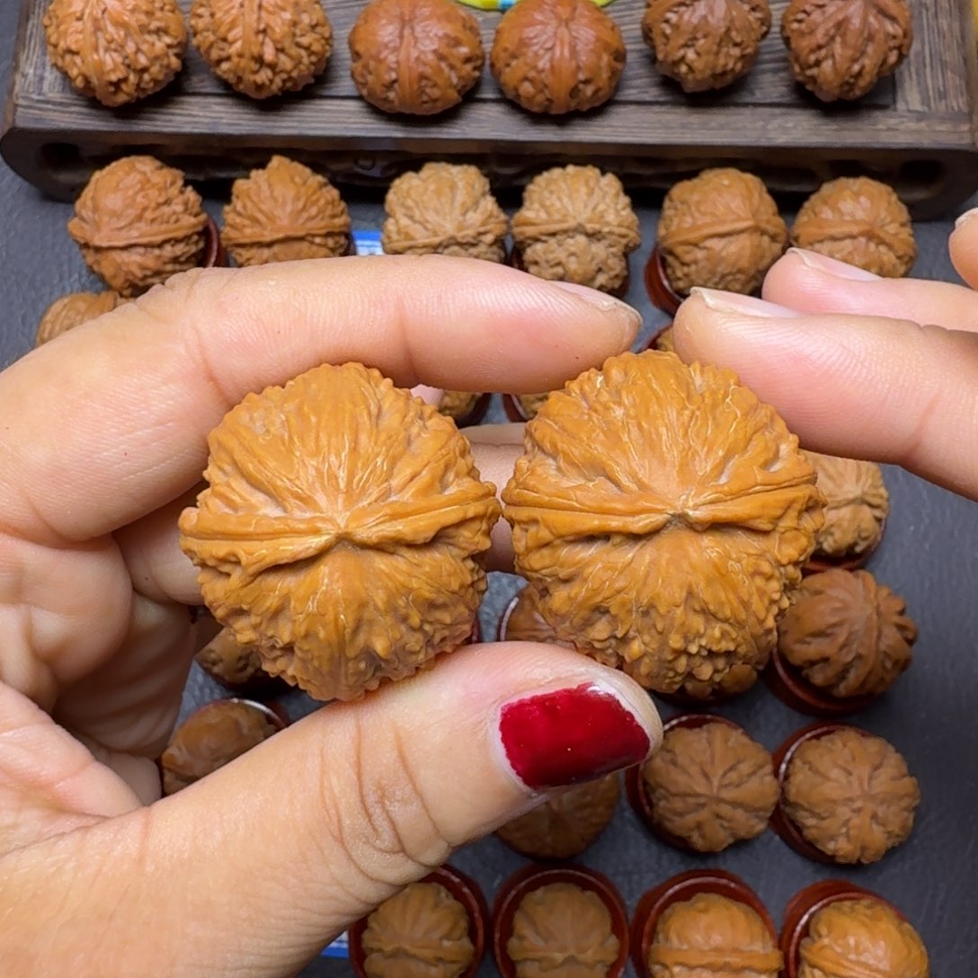 把件文玩核桃34尺焖尖粗筋010