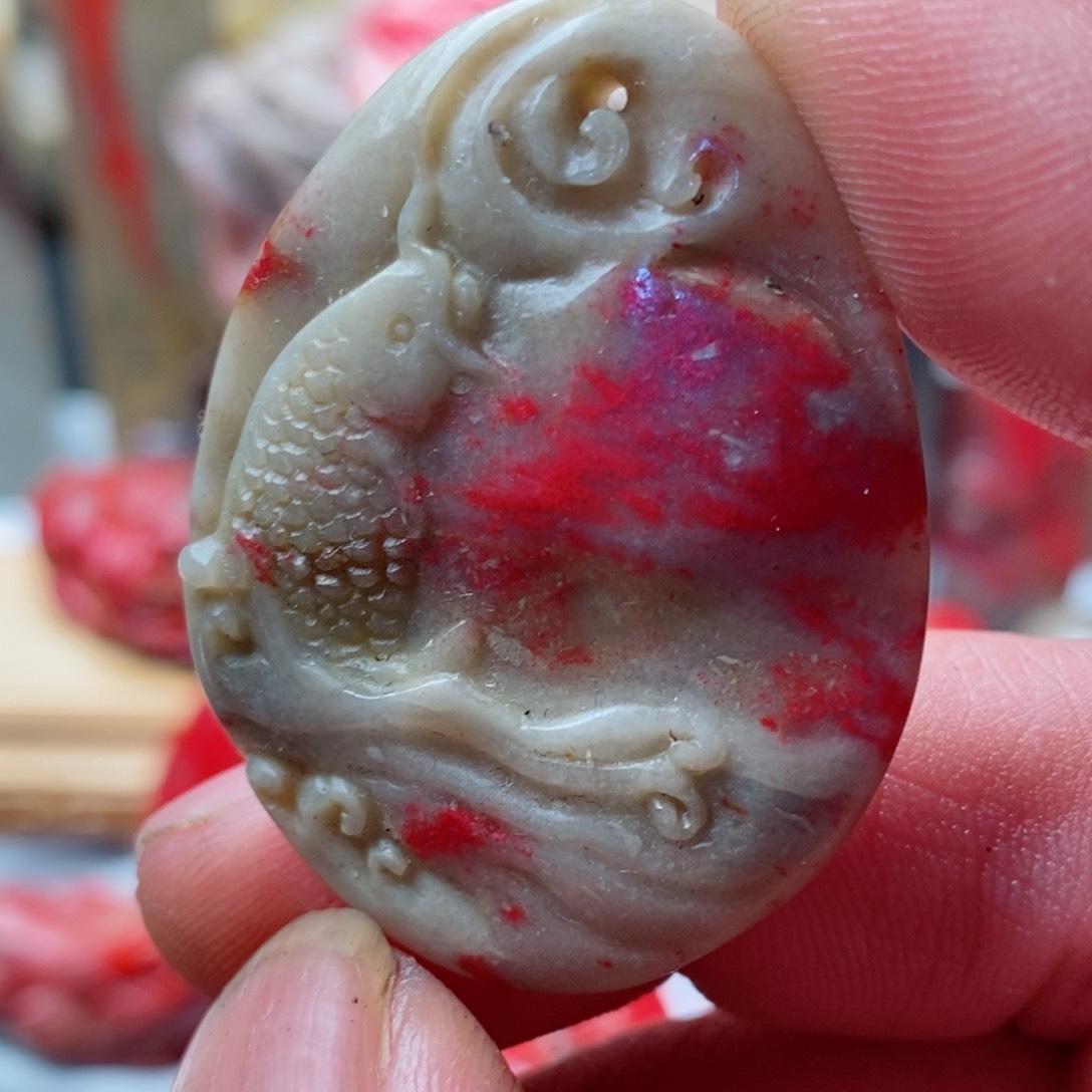 昌化鸡血石昌化鸡血石挂件