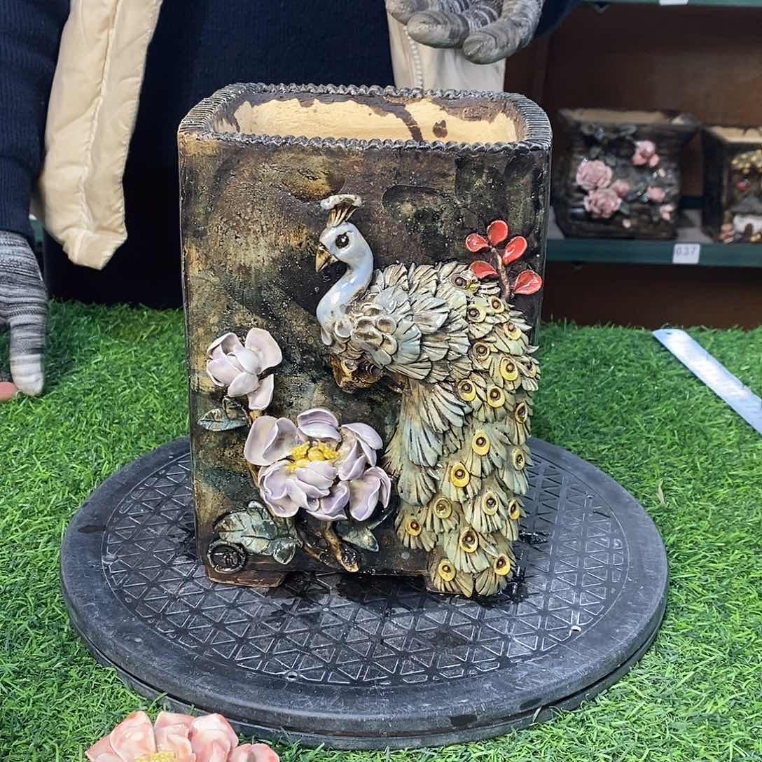 红陶青藤花器多肉花盆
