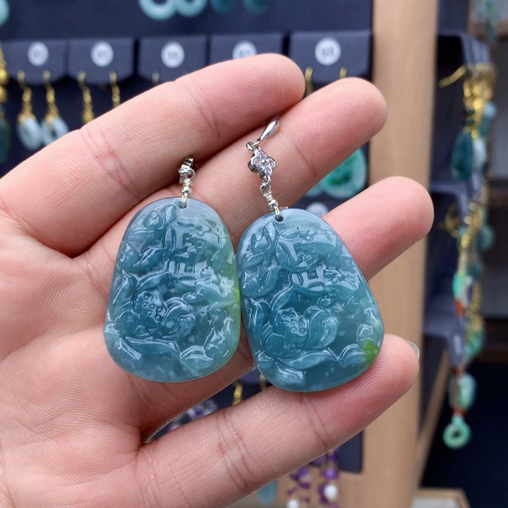 未镶嵌翡翠耳饰耳饰