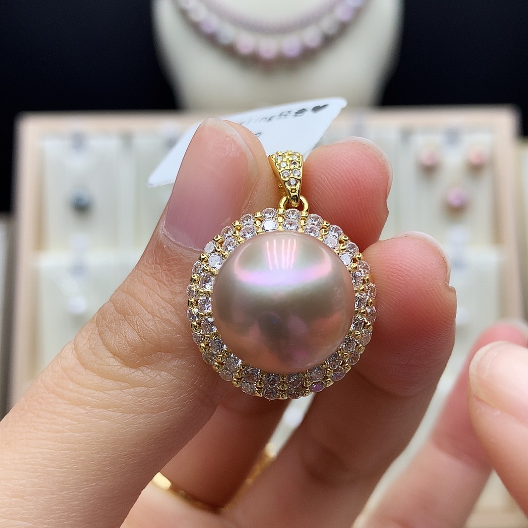 合金淡水珍珠颈饰