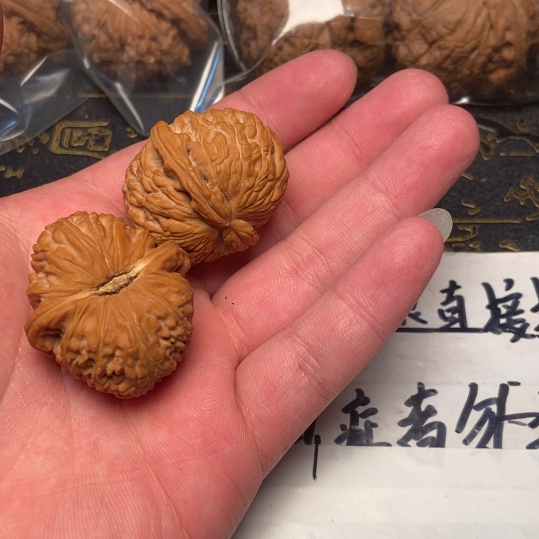 文玩核桃把件@*子白狮子