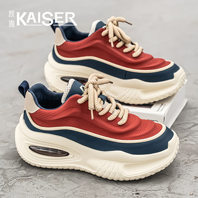 凯撒官方正版男鞋时尚百搭休闲潮鞋子男款厚底增高户外运动老爹鞋