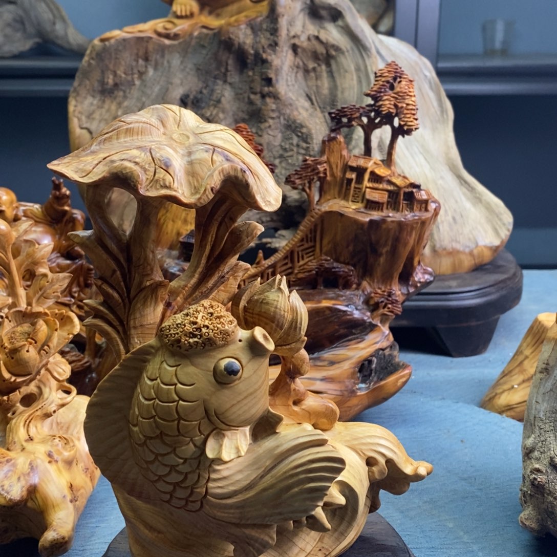 柏木（崖柏）呢***置精品工艺品