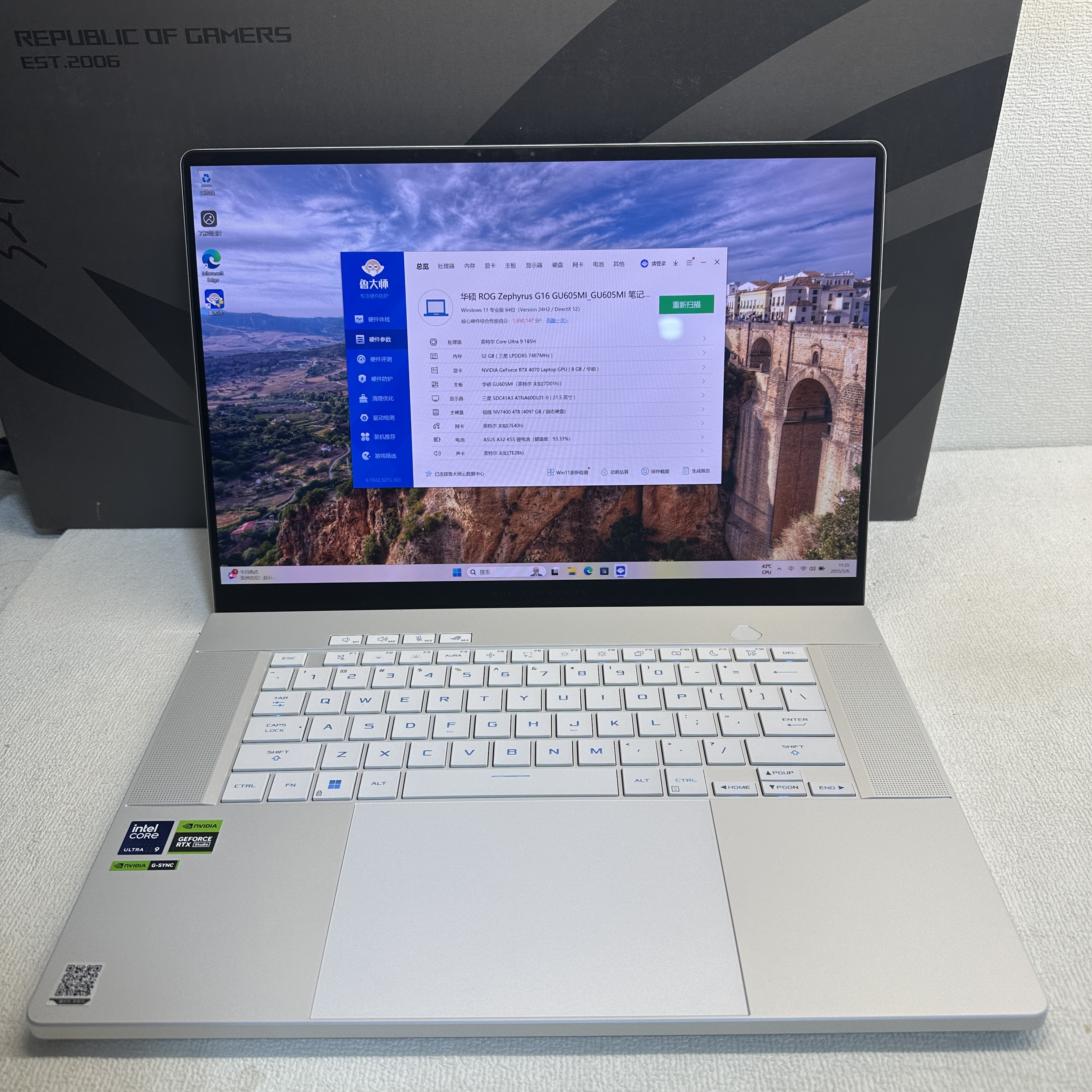 9新 ASUS/华硕 华硕ROG幻16air24款电竞游戏全能笔记本电脑