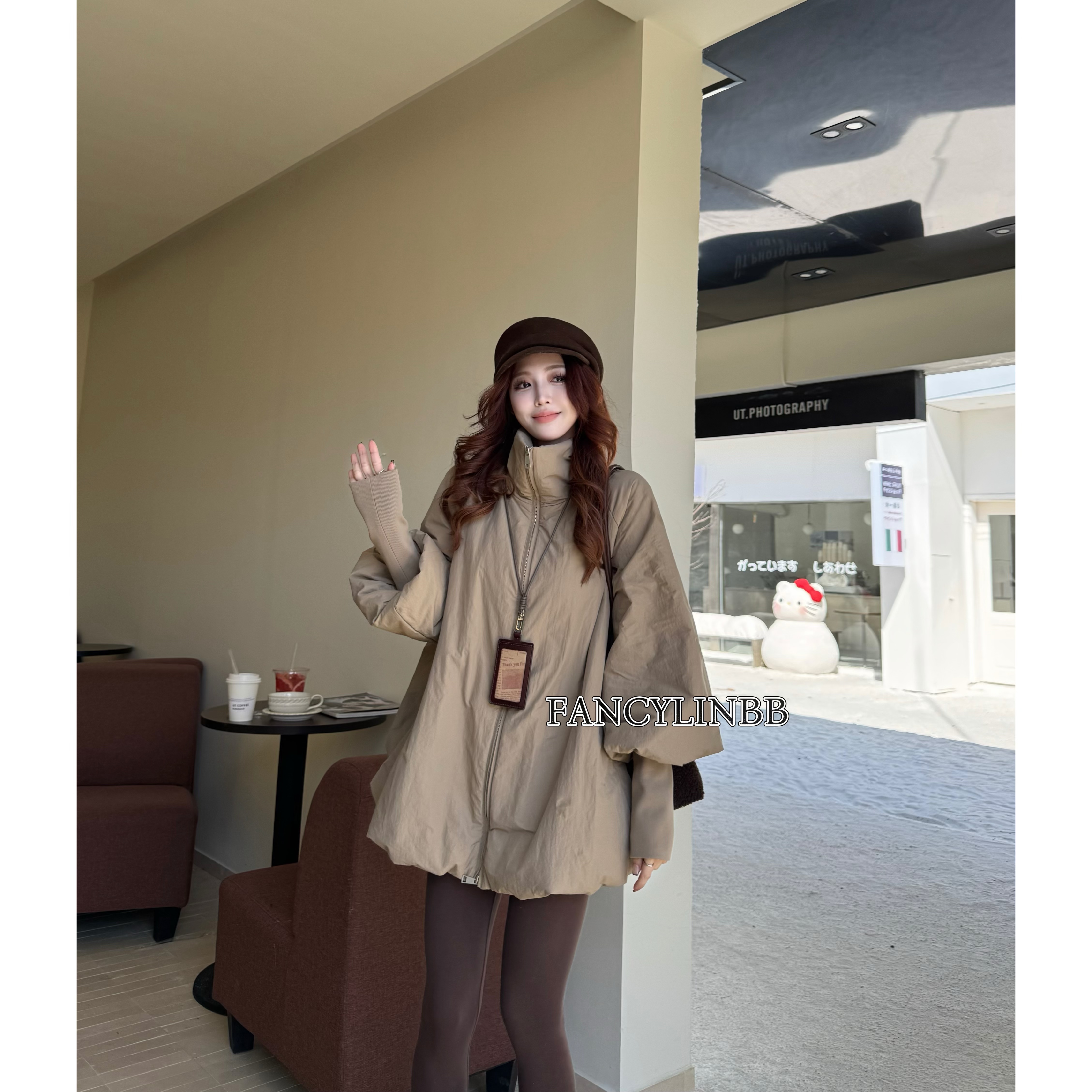 【公务舱】林北鼻·90白鸭绒高定弹力螺纹泡泡羽绒外套