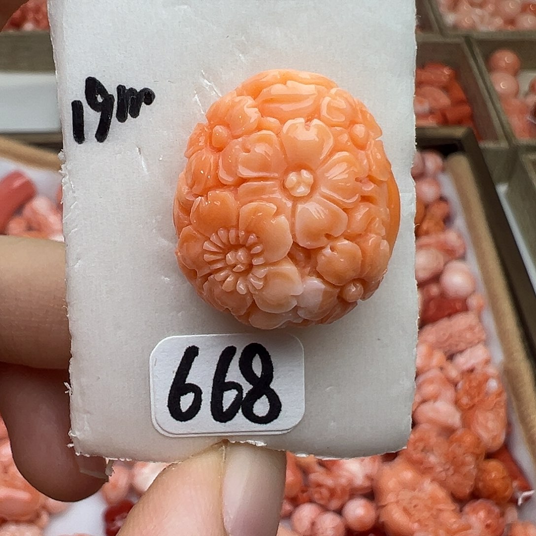 银S925momo水滴天地孔花牌