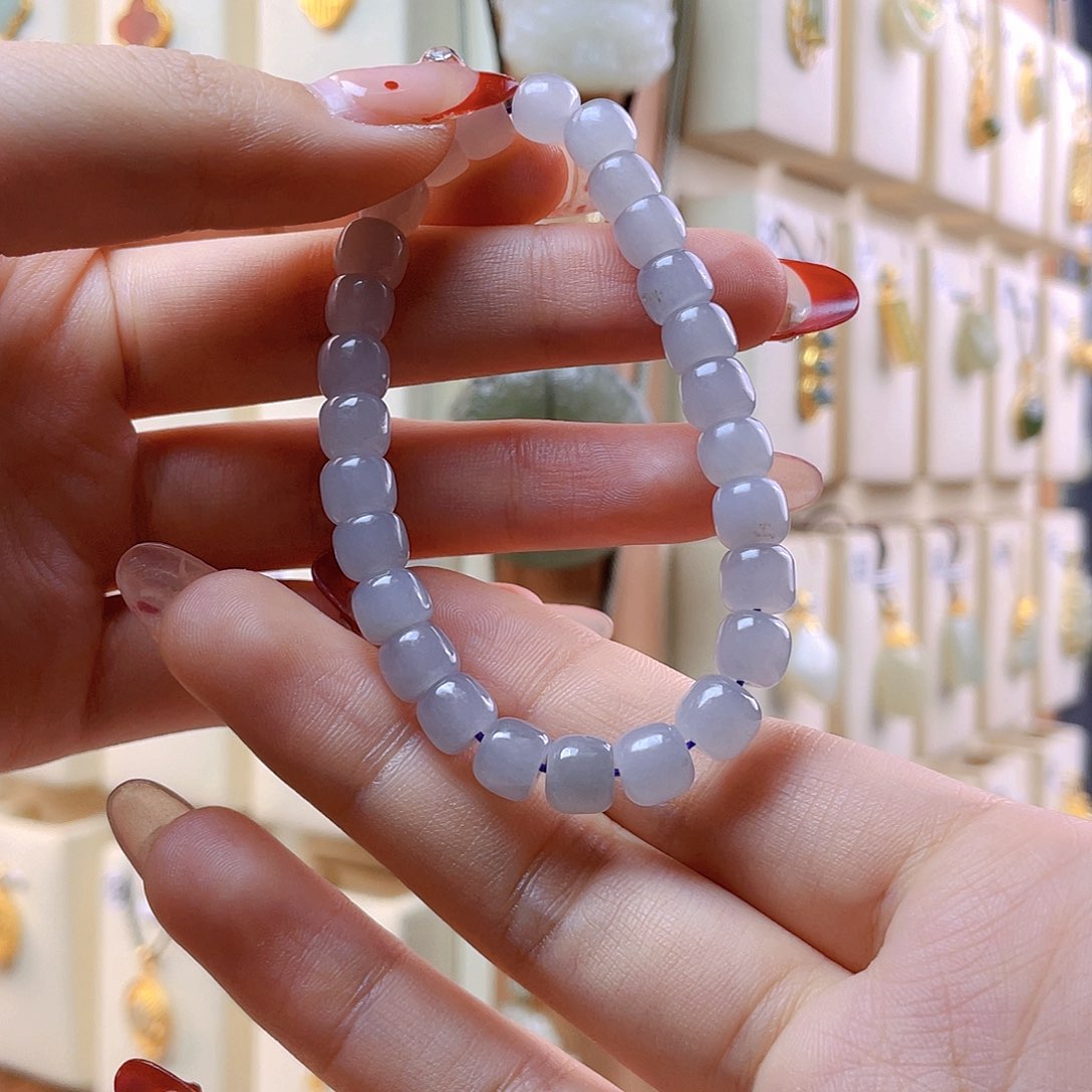 和田玉手链未镶嵌红*