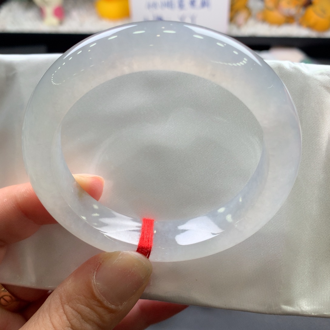 翡翠未镶嵌手镯54.5正圈（长纹裂），6号