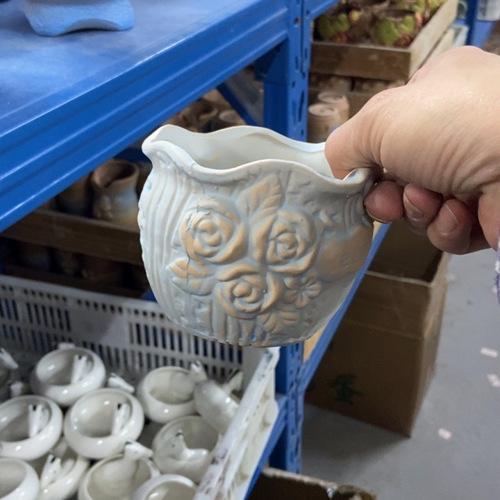 陶瓷花盆单场满9.9发10*8