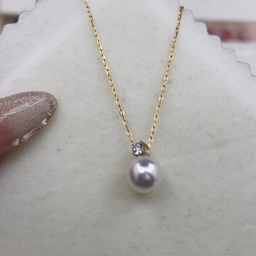 吊坠(赠链)海水珍珠18K金镶嵌