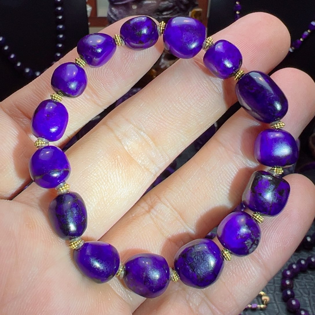 18K金镶嵌苏纪石（舒俱来）手串